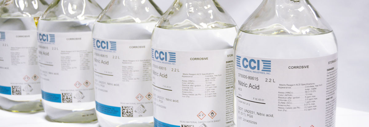 Columbus Chemical Industries Bottled Nitric Acid