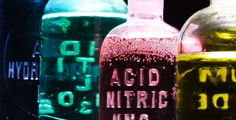 Hydrochloric Acid, Sulfuric Acid, Nitric Acid
