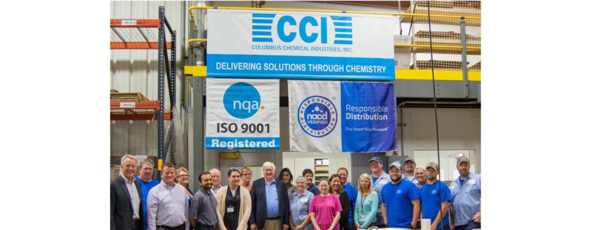 Glenn Grothman and Columbus Chemical Industries team